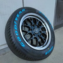 人気 ハイエース 200系 17インチ タイヤ ホイール セット 215/60R17 グッドイヤー ナスカー ホワイトレター BD00_画像9