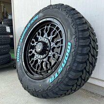 純正車高装着OK！JEEP ラングラー JK JL タイヤホイール 18インチ 285/60R18 MONSTA MUDWARRIOR ホワイトレター_画像8