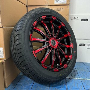 200系ハイエース レジアスエース 18インチ 新品 タイヤホイールセット 4本セット BD12 特選タイヤ 225/50R18