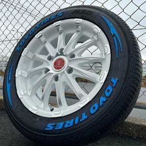 200系ハイエース専用設計 BD12 TOYO H30 215/60R17 17インチ 新品タイヤホイールセット 1台分 ホワイトレター