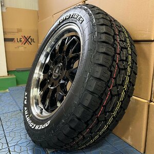 車検対応 200系ハイエース 17インチ タイヤホ イールセット 4本セット 1台分 BD00 TOYO オープンカントリー AT 215/60R17 ホワイトレター