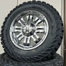 背面用付き（5本セット）Jeep ラングラー JK JL クロームメッキ Balano 17インチ ヨコハマ ジオランダー G003 265/70R17 285/70_画像6