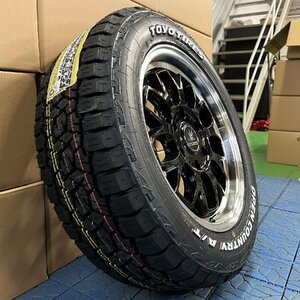 車検対応 200系ハイエース 17インチ タイヤホ イールセット 4本セット 1台分 BD00 TOYO オープンカントリー AT 215/60R17 ホワイトレター