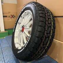 車検対応 ハイエース レジアスエース 17インチ タイヤホイールセット BD12 TOYO オープンカントリー AT 215/60R17 1台分 ホワイトレター_画像6