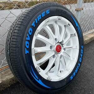 200系ハイエース専用設計 BD12 TOYO H30 215/60R17 17インチ 新品タイヤホイールセット 1台分 ホワイトレター