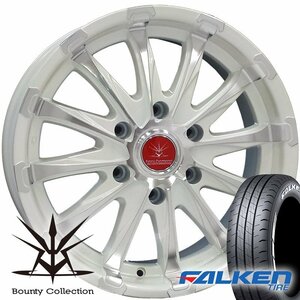 車検対応 200系ハイエース 人気 タイヤホイール ファルケン W11 ホワイトレター 215/65R16 16インチ BD12