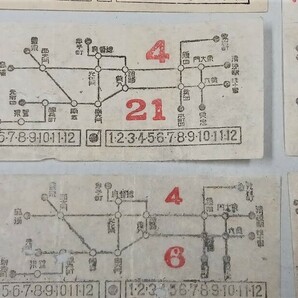 戦前 軟券切符 朝鮮 京城 電車 バス のりかえ 乗換券 路線図式 貴重乗換券 26枚セットの画像8