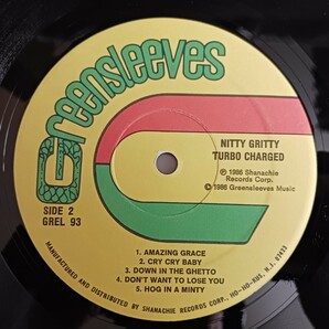 NITTY GRITTY『TURBO CHARGED』US盤輸入LPレコード / GREENSLEEVES / SHANACHIE / GREL 93 / PRINCE JAMMY / JAMMY'S / STEELIE & CLEVIE の画像5