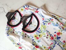 新品同様★エスカーダ ESCADA★シルクFlower カーディガン&インナー ツインニットアンサンブル size M ★薄手_画像2