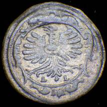 1699年 ドイツ シレジア ヴュルテンベルク=エールス公国 1グロッシェル銀貨_画像2