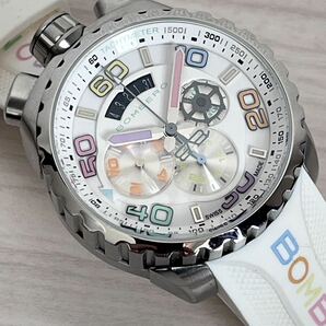 BOMBERG ボンバーグ BOLT-68 クロマ2 Chroma 2WAY 腕時計 懐中時計 クォーツ ホワイト マルチカラー BS45CHSS 送料無料の画像2