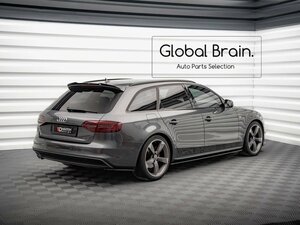 アウディ A4 B8 後期 Sライン/ S4 B8.5 アバント リア ルーフ スポイラー / ウイング トリム エクステンション アッパー ディフューザー