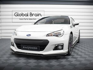 スバル BRZ ZC6 フロント リップ スポイラー V4/フロント スプリッター エプロン バンパー ディフューザー フラップ