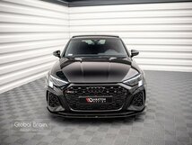 アウディ RS3 8Y スポーツバック フロント リップ スポイラー / スプリッタ― エプロン バンパー ディフューザー スカート レーシング_画像2