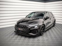 アウディ RS3 8Y スポーツバック フロント リップ スポイラー / スプリッタ― エプロン バンパー ディフューザー スカート レーシング_画像3