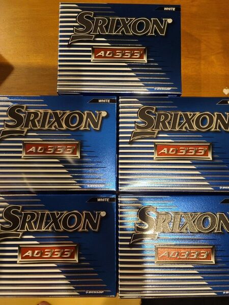 ゴルフボール スリクソン SRIXON ホワイト　トリプルスリー　ad333 新品　5ダース 白