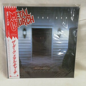 g_t　U827　洋楽　LPレコード　帯付き　METAL CHURCH　THE DARK　メタル・チャーチ　ザ・ダーク　ヘヴィメタル　HR/HM　中古