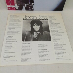 g_t U830 洋楽 LPレコード 帯付き Joan Jett BAD REPUTATION ジョーン・ジェット バッド・レピュテーション ロック R&R 中古の画像3