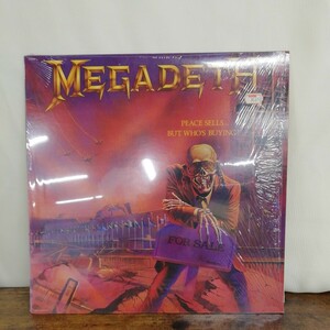 g_t U841　洋楽　LPレコード　MEGADETH　PEACE SELLS BUT WHO'S BUYING？①　メガデス　スラッシュメタル　HR/HM　中古