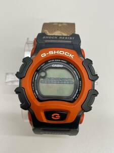 ＃3735 CASIO カシオ G-SHOCK Gショック ETHNO-G DW-004 1597-BD EL象ゾウ 腕時計 オレンジ カーキ 動作未確認 ケース付き 栞付き