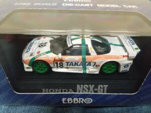 1/43 EBBRO 1998 year JGTC TAKATA. dream Mugen NSX#18 gold stone .., Yamamoto ..