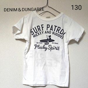 《DENIM & DUNGAREE》ミッキーマウスフロッキー 半袖 Tシャツ