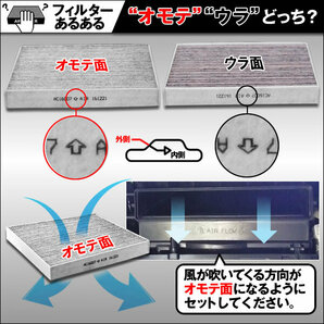 レヴォーグ VM4 VMG エアコンフィルター 純正同等品 品番：AC16024W AC24Wの画像3