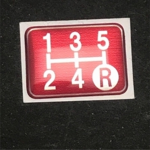Tuningfan シフトパターン エンブレム レッド 5速MT車用 赤 SPE-R501 5MT プレート 日本製 エルフ キャンター アトラス ダイナ デュトロの画像8