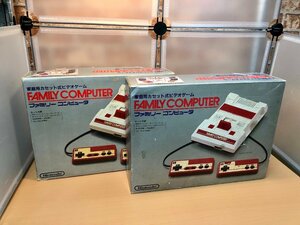 【ジャンク】ニンテンドー　ファミコン　箱付き本体　まとめ売り2台　任天堂　ファミリーコンピューター 【1円スタート！】