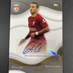 2022/23 TOPPS Liverpool Lineage THIAGO ALCANTARA チアゴ 直筆サインカード リヴァプール スペインの画像2