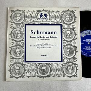 LP concert hall MMS 43 10インチ盤　Schumann* / Mewton-Wood, Niederlndisches Philharmonisches Walter Goehr