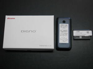 [Новый неиспользованный] Docomo Digno Мобильный телефон KY-42C Black Garakae Mobile Plimn