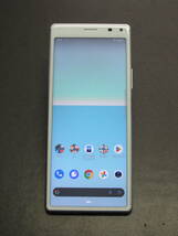 【中古】 au SONY Xperia8 SOV42 ブルー 制限○ SIMロック解除済_画像1