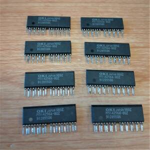 OKI 沖 256K WORDS × 4bit CMOS DRAM M514256A-80Z (MSM514256A-80Z) 8個セット 同一ロット 中古