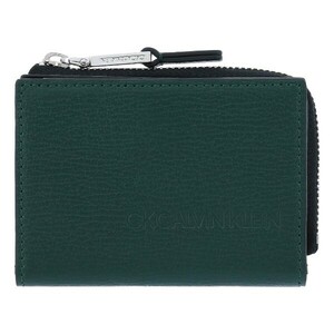 CK CALVIN KLEIN Calvin Klein cow leather change purse . coin case green in addition exhibiting.! CK18599