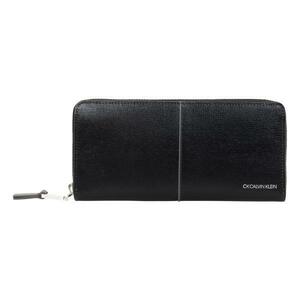 CK CALVIN KLEIN Calvin Klein cow leather long wallet round fastener storage amount * black in addition exhibiting.! CK18600