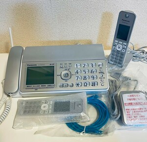 Panasonic FAX電話　KX-PZ310-S 子機2台(1台は未使用品) 動作保証品　ただしインク切れ間近　通話　送受信確認済み