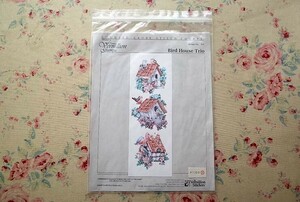 40159/刺繍図案 Donna Vermillion Giamp Counted Cross Stitch Charts アメリカ刺しゅう クロスステッチ Bird House Trio バードハウス