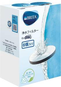 ブリタ 交換用 浄水 マイクロディスクートリッジ 6個ット ボトル・ラフェ型浄水器用日本正規品】