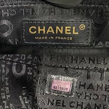 極 美品 シール有 8番台 CHANEL シャネル チョコバー デカココ ラムスキン レザー セミ ショルダーバッグ トートバッグ ブラック 83985_画像4