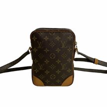 極 美品 袋付 LOUIS VUITTON ルイヴィトン アマゾン モノグラム レザー 本革 ミニ ショルダーバッグ ポシェット サコッシュ ブラウン 19961_画像5