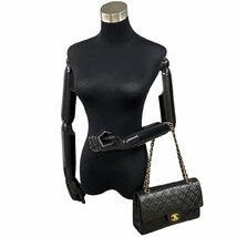 極 美品 箱 袋 カード有 3番台 CHANEL シャネル ダブルフラップ 25cm マトラッセ ラムスキン 2way ハンドバッグ ショルダーバッグ 126-1_画像2