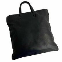 極 美品 希少品 LOEWE ロエベ アナグラム ロゴ 刻印 ナッパ レザー 本革 トートバッグ ハンドバッグ A4収納可能 ブラック 黒 52880_画像3