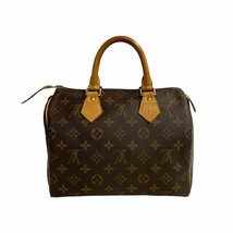 極 美品 鍵付き LOUIS VUITTON ルイヴィトン スピーディー 25 モノグラム レザー ハンドバッグ ミニ ボストンバッグ ブラウン 22859_画像3