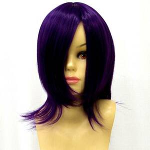 * sale * free shipping * immediate payment possibility * heat-resisting * prompt decision full wig Short purple / purple D4