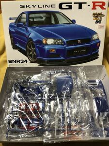 AOSHIMA 青島 NISSAN 日産 ニッサン SKYLINE GT-R R34 BNR34 プラモデル 廃盤 車 絶版 861