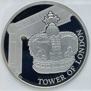 最高鑑定 2019年 イギリス NGC PF70 ULTRA CAMEO ピエフォー銀貨 ロンドン塔シリーズ クラウンジュエル 5ポンド 専用ケース付