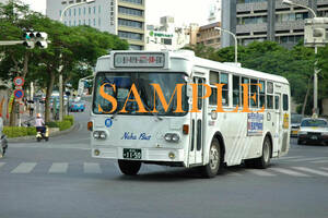 D[ bus photograph ]L version 3 sheets Naha bus Isuzu BU04 Okinawa (2)