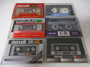 レトロ カセットテープ マクセル maxell UD60 UR120 UDⅠ-N46 UD46 UDⅡ まとめて 中古 セット