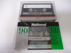 レトロ カセットテープ National ナショナル 60EN RT-90ED 中古 セット